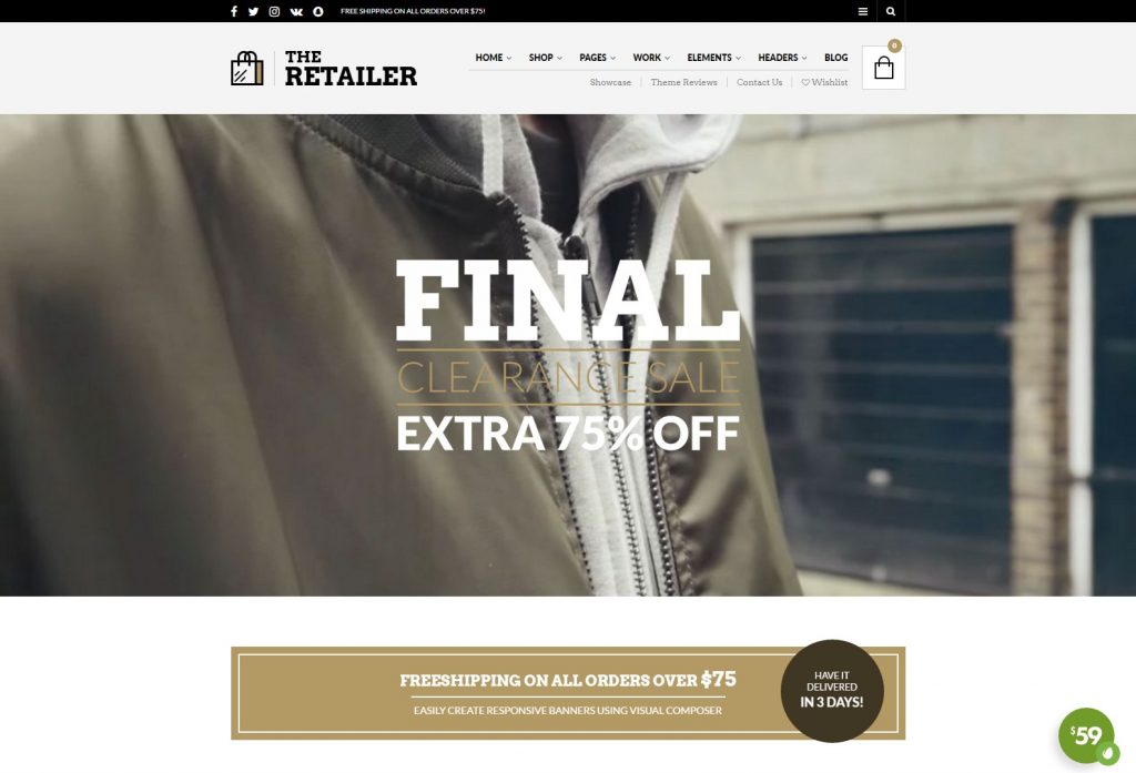 The Retailer - Premium eCommerce WordPress Theme-komprimiert