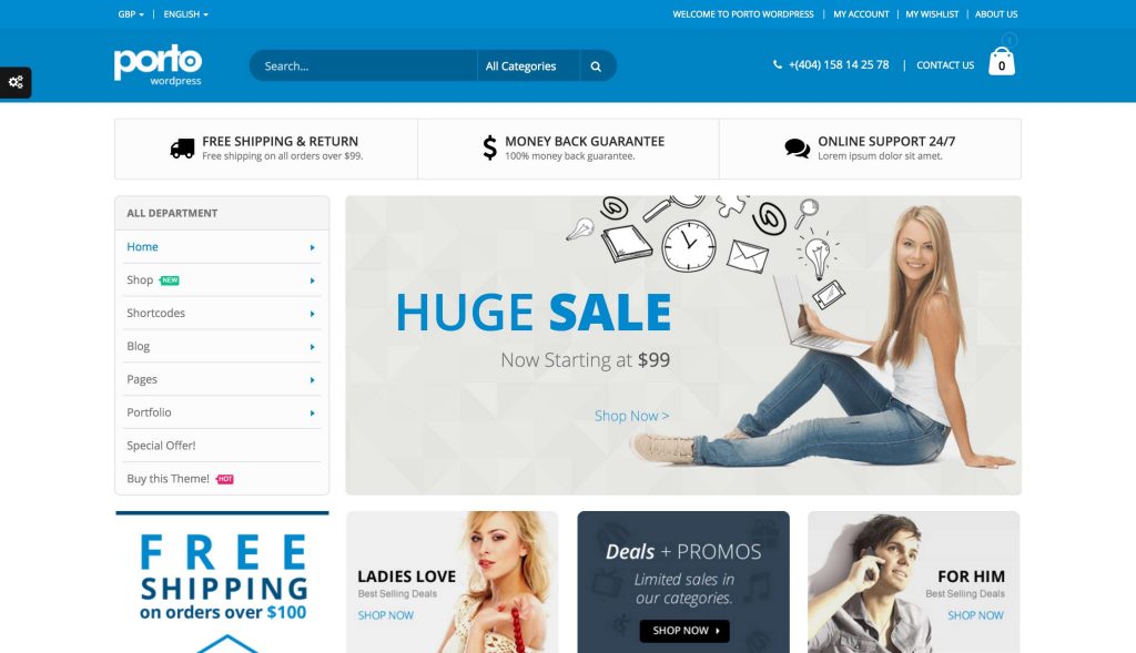 Porto WordPress - Porto WordPress Demo Site-komprimiert