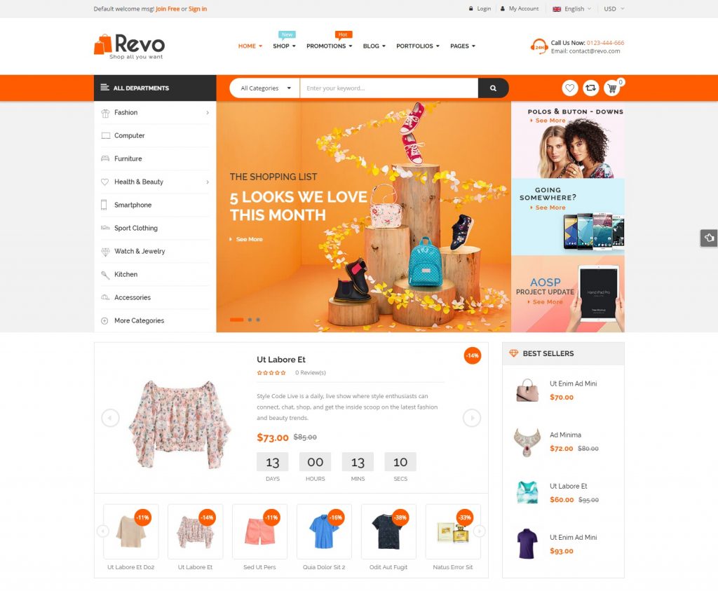 SW Revo Responsive WooCommerce Fashion WordPress Theme-komprimiert