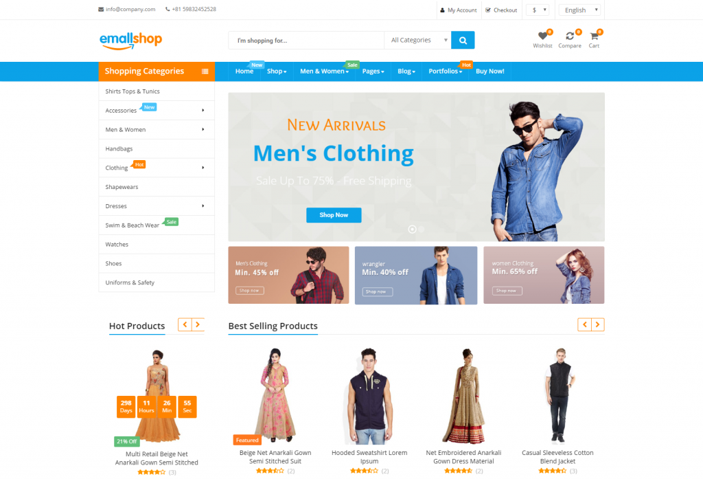 EmallShop - Responsive Multipurpose WooCommerce Theme