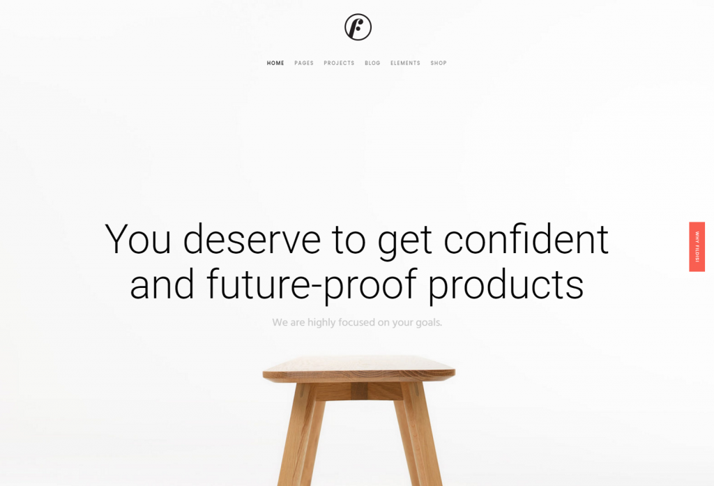 Homepage Produkt-Promo - Fildisi Multipurpose Theme