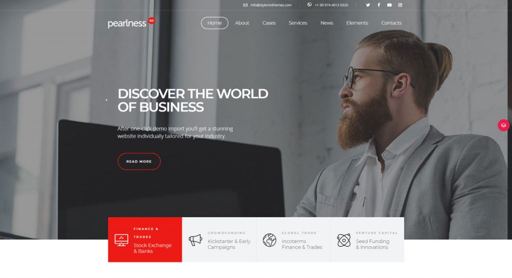 Pearl Corporate & Consulting WordPress Theme