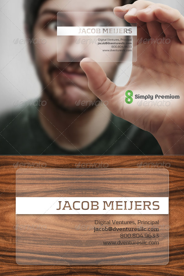 Prepped-4-Print Transluzente Plastik-Visitenkarte von Kilik GraphicRiver