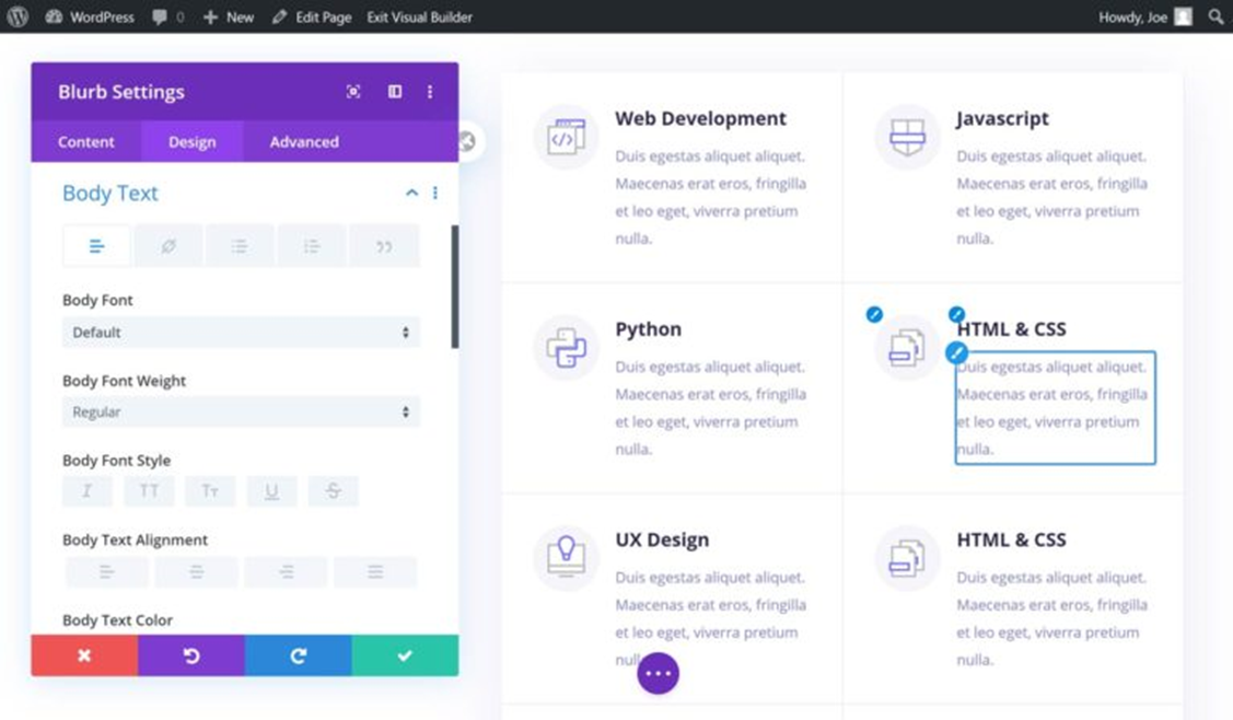 Divi Page Builder Modul