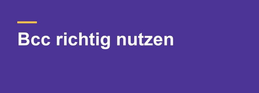 E-Mail an viele Empfänger senden, ohne dass sie sich sehen: Bcc richtig nutzen