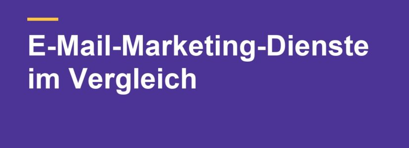 E-Mail-Marketing-Dienste im Vergleich: 7 Möglichkeiten für kleine Websites