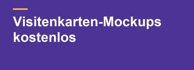 Kostenlose Visitenkarten-Mockups: Quellen mit klarer Lizenz